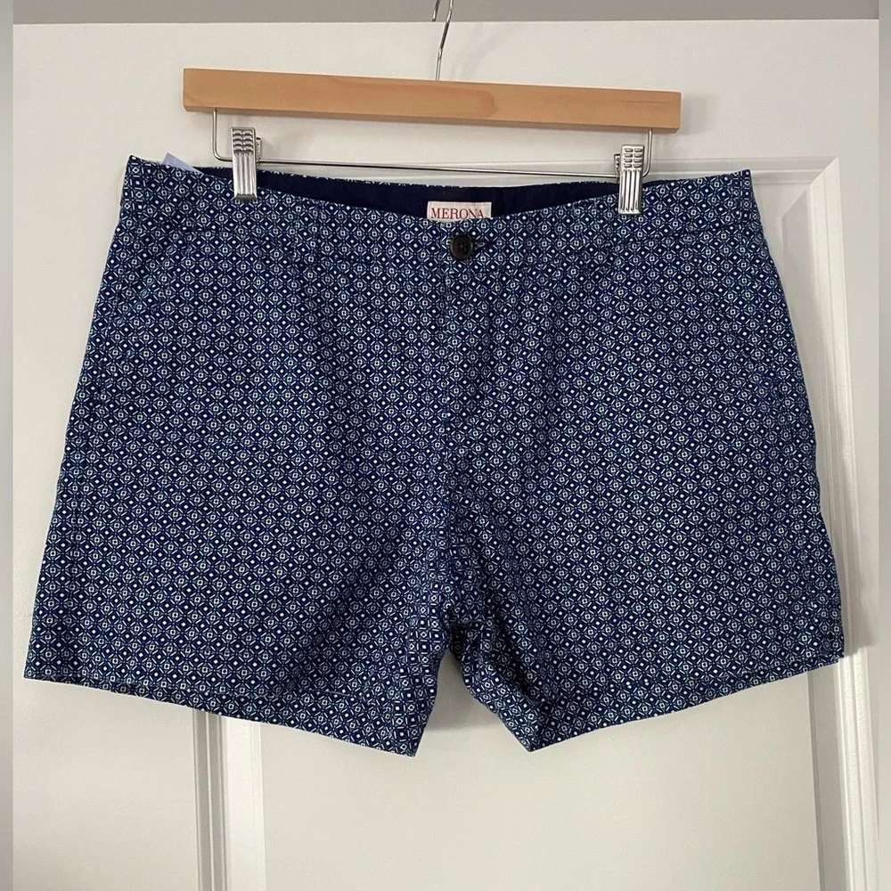 Merona Multi Colored Patterned Shorts Size 14 - Picture 1 of 3